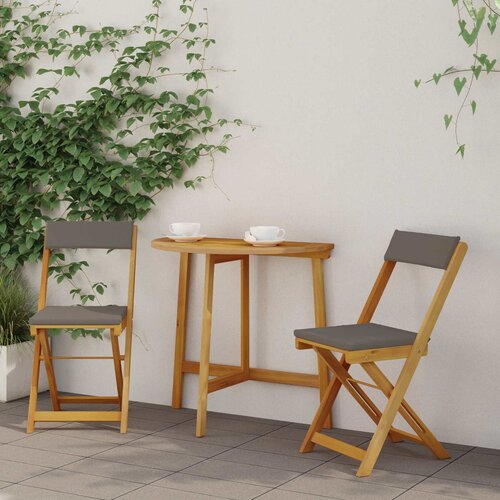  Vanjske bistro stolice 2 pcs Tamno siva 40 x 53 x 80 cm Cijene