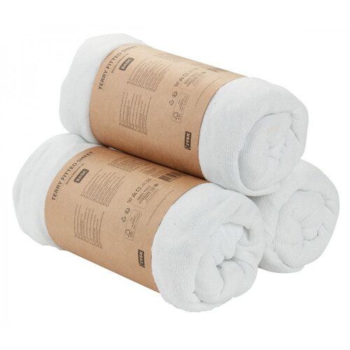 Olimp Sport Frotir čaršav Revia 140/150x200x30cm bela Cene