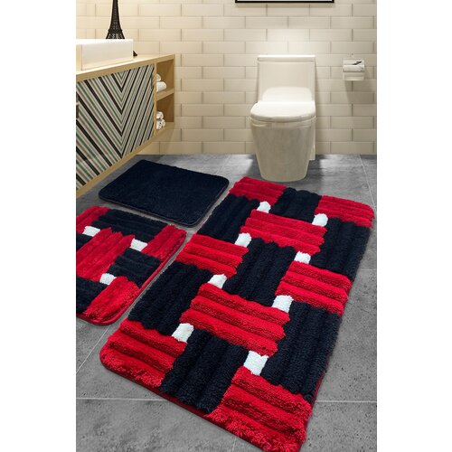 Wallity set 3 prostirke za kupatilo Šareni Slike