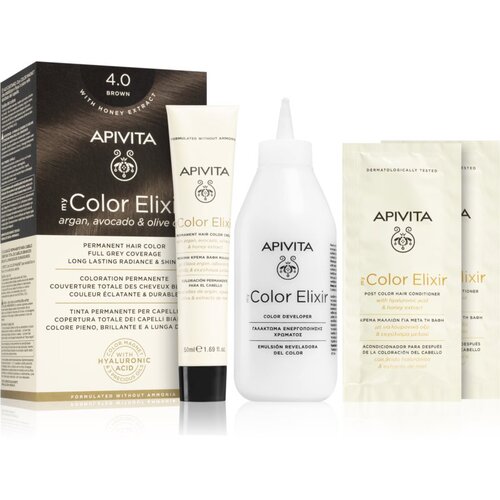 Apivita My Color Elixir barva za lase brez amoniaka odtenek 4.0 Brown Cene