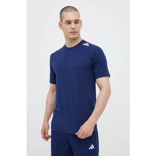 Adidas Kratka majica za vadbo Designed for Training mornarsko modra barva
