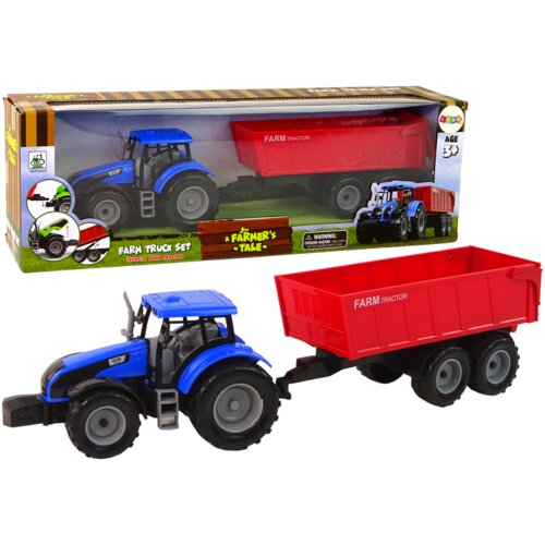  Tractor with Trailer Agricultural Vehicle Farm Blue Cene