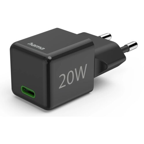 Hama Hitri polnilnik, USB-C, Super mini polnilnik, PD, 20 W, Črna (00201984) Cene