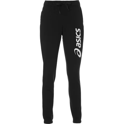 Asics Športne hlače črna / bela