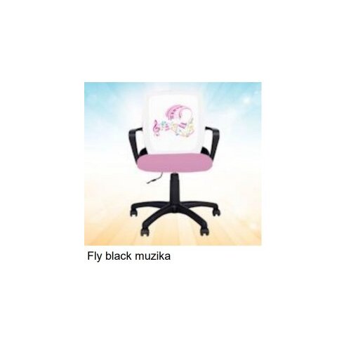  Dečija stolica fly black muzika Cene
