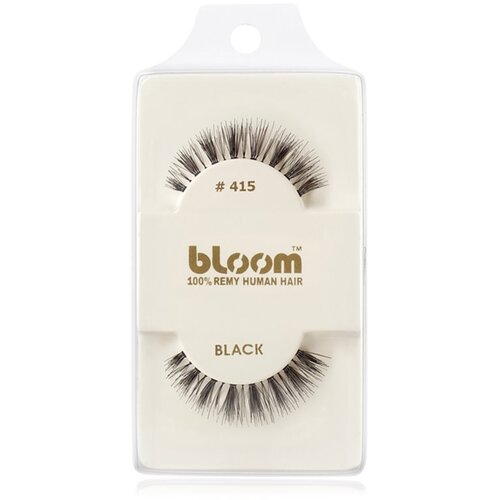 Bloom Natural lepilne trepalnice iz naravnih las No. 415 (Black) 1 cm Slike