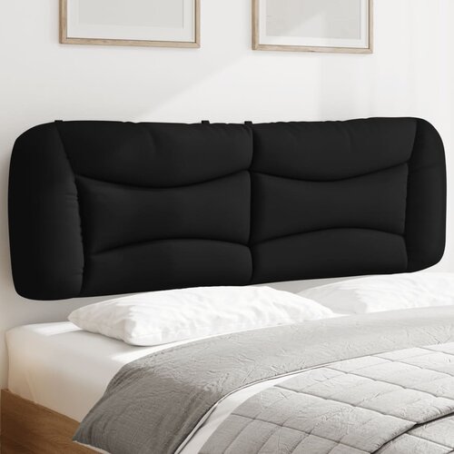 vidaXL Jastuk za uzglavlje crni 160 cm od tkanine Cijene