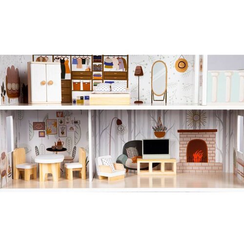 ECO TOYS EcoToys 8301 drvena kućica Emma Residence Slike