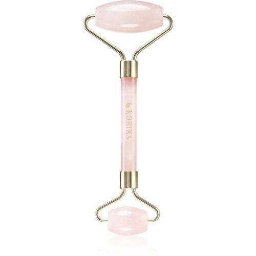 KORIKA Tools Face Roller &amp;amp; Gua Sha valjak za masažu za lice i pomagalo za masažu Quartz Pink Slike