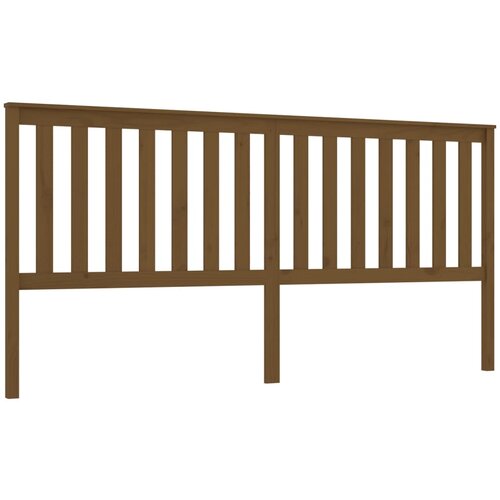 vidaXL Posteljno vzglavje medeno rjavo 206x6x101 cm trdna borovina, (20644005) Cene