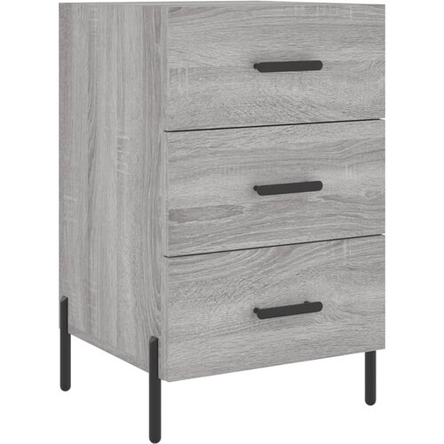 Maison Chic Nočna omarica - Nočna miza siva sonoma 40x40x66 cm inženirski les, (21690136) Cene