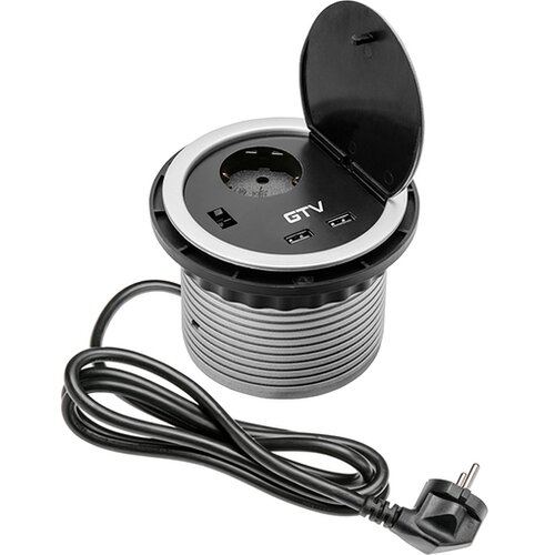 Gtv built-in socket CHARGER 1x220V + 2xUSB &Oslash;100mm Cijene