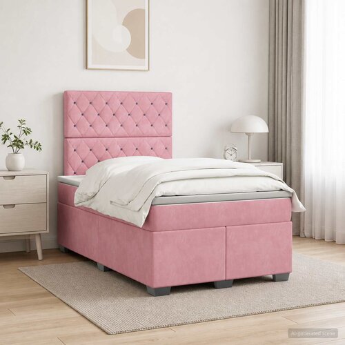  Boxspring krevet s madracem Ružičasta 120 x 190 cm Bar&scaron;un Cijene