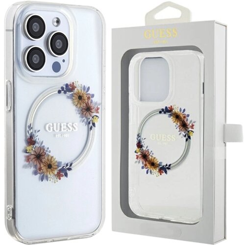 Guess OVITEK IML FLOWERS WREATCH MAGSAFE ZA IPHONE 15 PRO - PROZOREN, (21833337) Cene