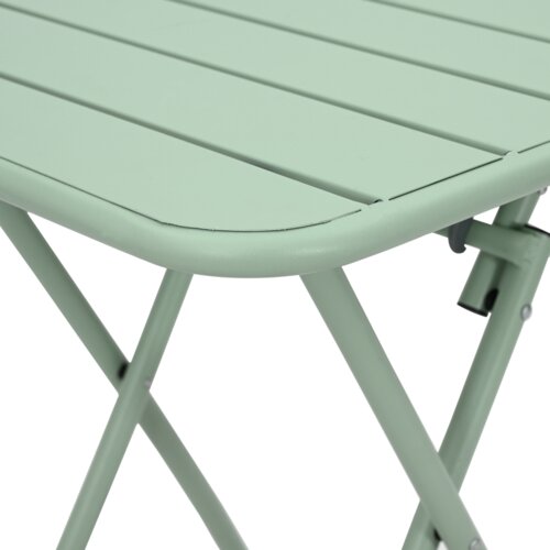 vidaXL Sklopivi Vrtni Stol Svijetla Zelena 55x55x73 cm Čelik Cijene
