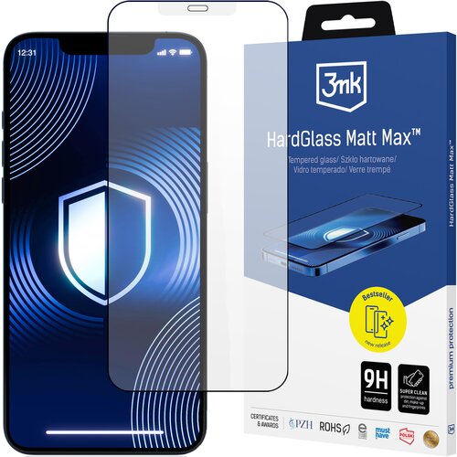 3mk HARDGLASS MATT MAX KALJENO STEKLO ZA APPLE IPHONE 12/12 PRO, (21977584) Slike