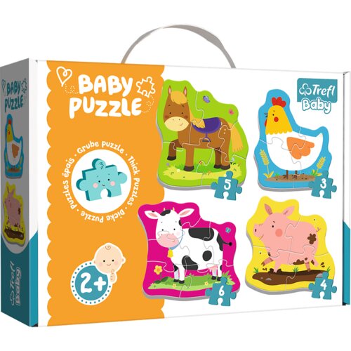 Puzzle Baby Classic - Životinje na selu - Trefl Baby 36070 Cijene