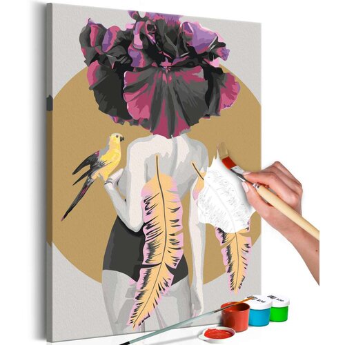  Slika za samostalno slikanje - Parrot Woman 40x60 Cijene