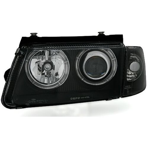 Oem Kristalni farovi Angel Eyess VW Passat 3B/ B5 (97-00), Crni Cene