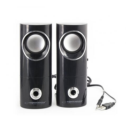  Zvučnici 2.0 ESPERANZA BEAT, 2x3W, 3.5mm, USB... Cijene