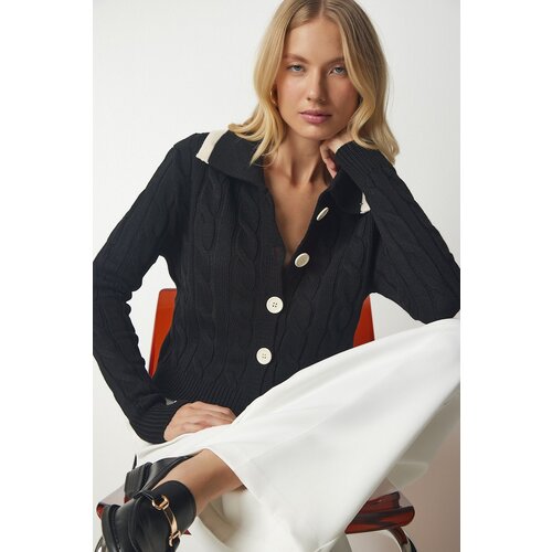  Cardigan - Black - Regular fit Slike