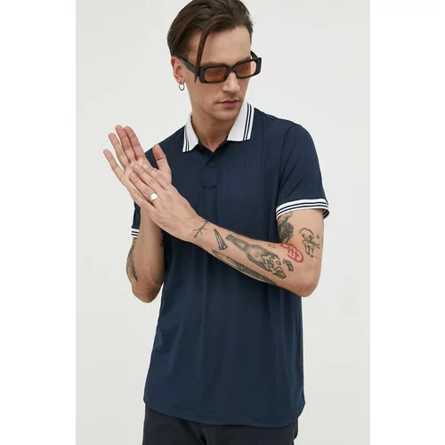 Abercrombie & Fitch Polo majica za muškarce, boja: tamno plava, glatki model