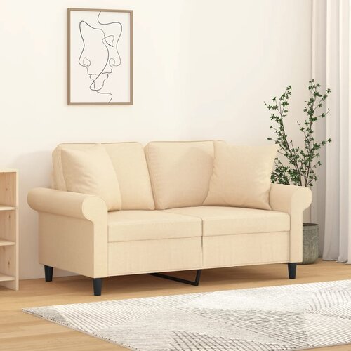  Ukrasni jastuci 2 kom krem 40 x 40 cm od tkanine Cijene