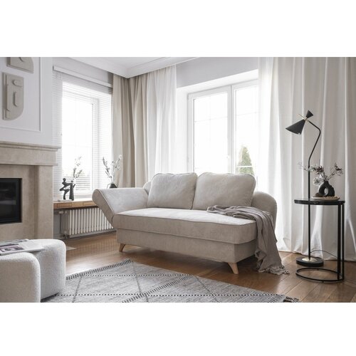 Miuform Bež ležalnik iz rebrastega žameta (levi kot) Chic Charlotte &amp;ndash; Slike