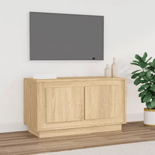 vidaXL TV omarica sonoma hrast 80x35x45 cm inženirski les
