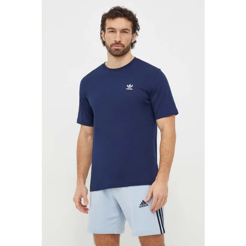 Adidas Bombažna kratka majica Essential Tee moška, mornarsko modra barva, IR9693