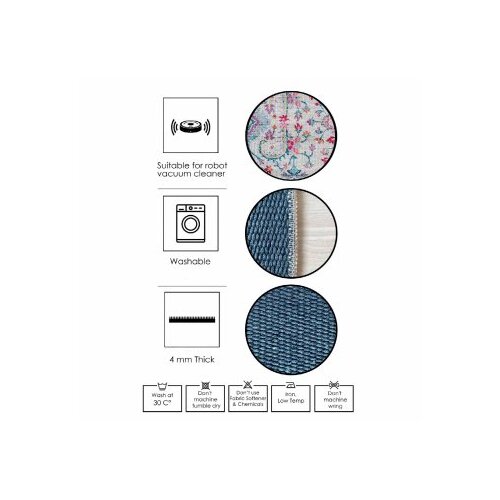 Conceptum Hypnose Woosonıl106 blueorangepinkgrey carpet (120 x 180) Cene