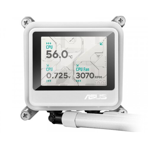 Asus MAX GAMING LC 360 ARGB LCD WHT vodeno hlađenje Slike