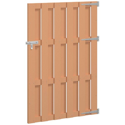 VidaXL Dvori&amp;scaron;na vrata - Vrtna vrata 100 x 150 cm WPC i aluminij Smeđa - 100 x 150 cm Smeđa Slike