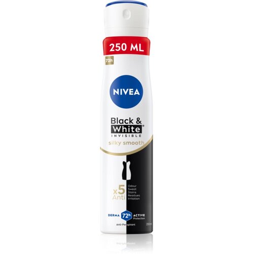 Nivea Black & White Invisible Silky Smooth antiperspirant u spreju za žene 250 ml Cijene
