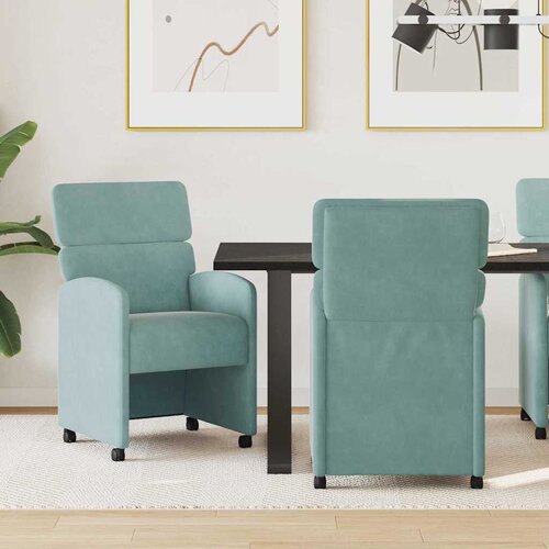vidaXL Jedilni stoli 2 pcs morsko zelena 58 x 65 x 98 cm Žamet Cene