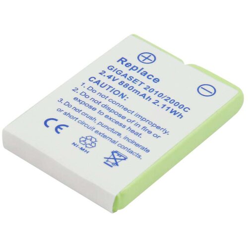 AVIZAR Baterijski telefon 2.4V 880mAh Združljiv Siemens Gigaset 2000C žep, Bela, (5000070657) Cene