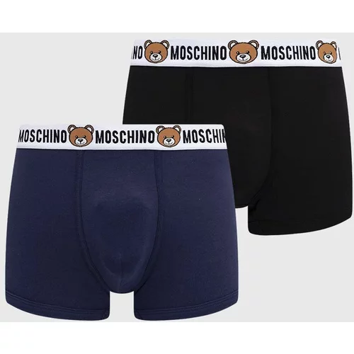 Moschino Underwear Bokserice 2-pack za muškarce, boja: tamno plava, 13874402