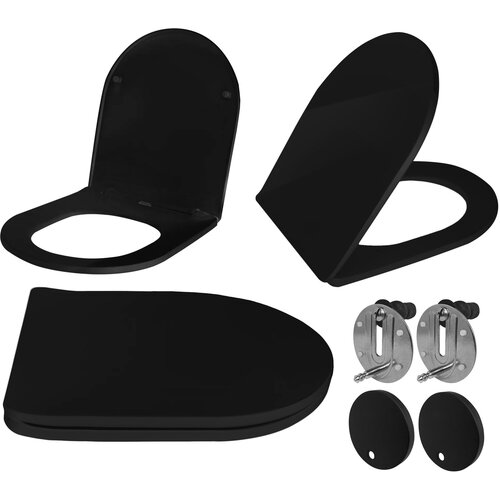 Rea WC daska CARLO FLAT UF BLACK MATT Cijene