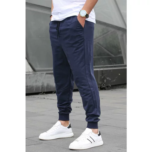 Madmext Navy Blue Men's Tracksuits with Elastic Legs 4800