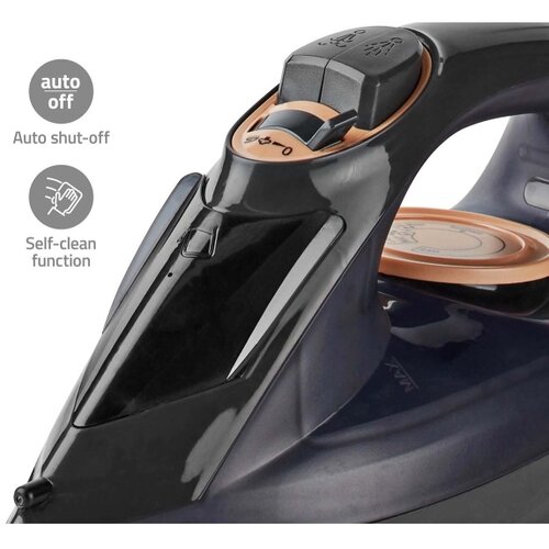 Nedis IRON1000 - Pegla na paru 2200W/230V crna Slike