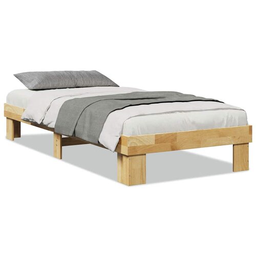 vidaXL Okvir kreveta bez madraca 90x190 cm puno drvo hrast Cene