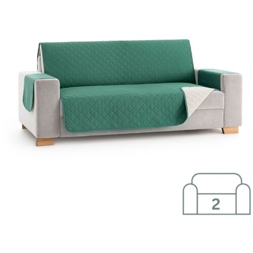 SOFA Dvostransko pregrinjalo za kavč - dvosed 110x200 cm zelena / slonokoščena EU kvaliteta Cene