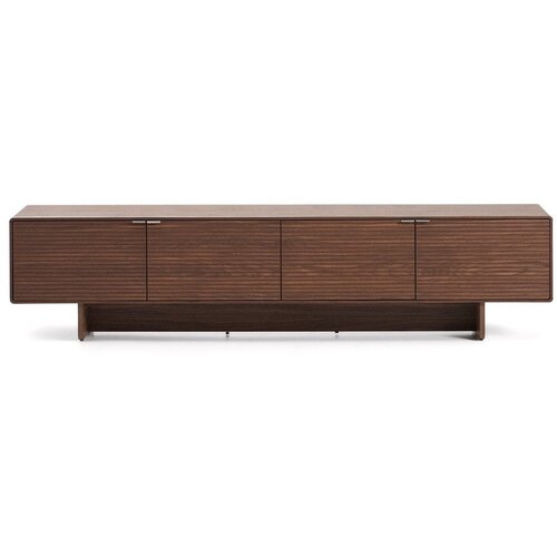 Kave Home Tamno smeđa TV komoda u dekoru oraha 200x46x40 cm Norlen &amp;ndash; Slike
