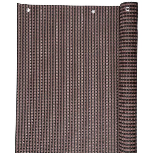  Mreža za sjenu 0,9x3m UV 800g/m2, smeđo-crna Slike