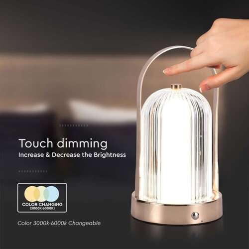  LED prigu&amp;scaron;iva stona lampa LED/1W/5V 3000-6000K 1800 mAh bakar Slike