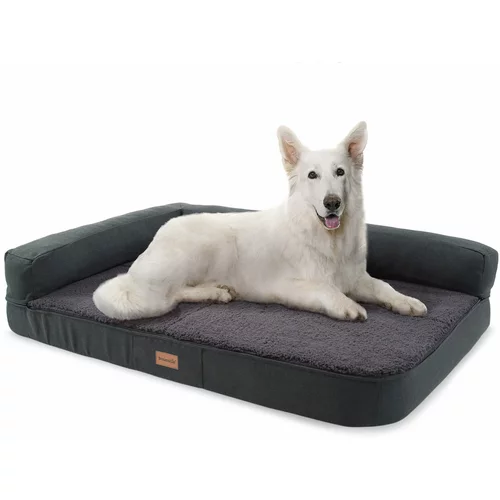 brunolie Odin, krevet za psa, podloga za psa, periva, ortopedska, protuklizna, prozračna, memorijska pjena, veličina L (120 × 12 × 80 cm)