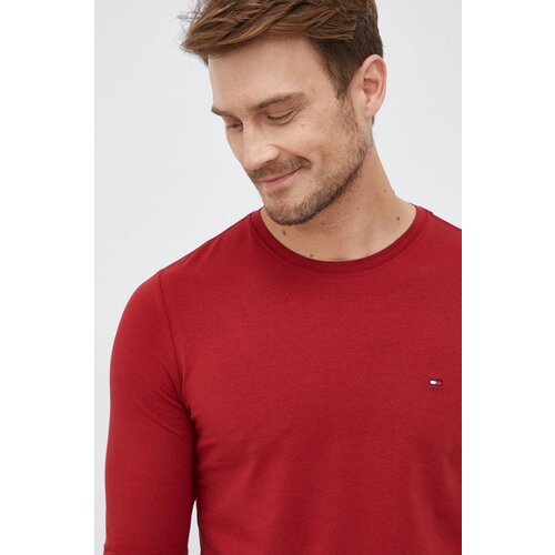 Tommy Hilfiger Longsleeve mo&amp;scaron;ki, rdeča barva Slike