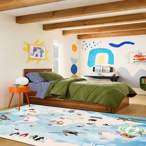 Conceptum Hypnose plavi tepih Wookece1695 (80 x 150 cm) Cene