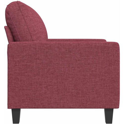  Fotelja crvena boja vina 60 cm od tkanine Slike
