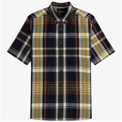 Fred Perry MADRAS CHECK SHORT SLEEVE S Plava Slike